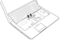 Remove Toshiba Qosmio X770 X775 keyboard-3