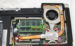 Replace Dell XPS M1330 fan -3